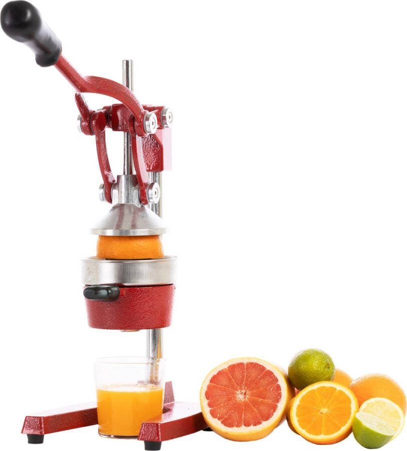 Cookinglife Citruspers Gietijzer Hevelmodel Rood