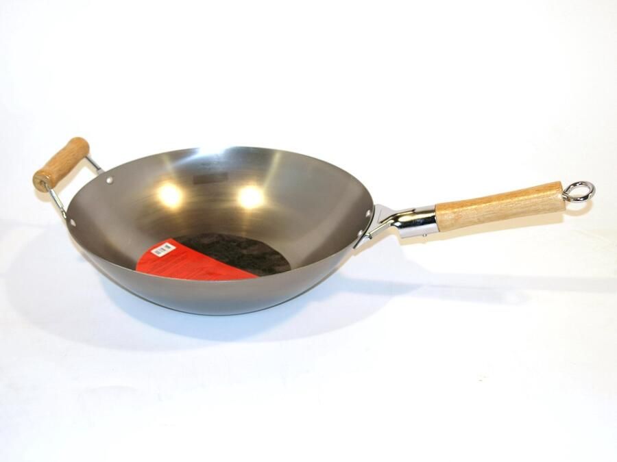 Cookinglife Wokpan Voccelli Plaatstaal ø 35 cm zonder anti-aanbaklaag