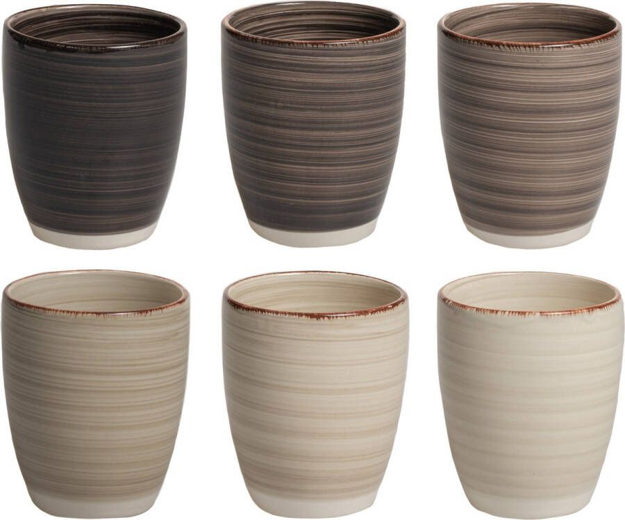 Cookinglife Studio Tavola Koffiekopjes Vintage Loft 160 ml 6 stuks