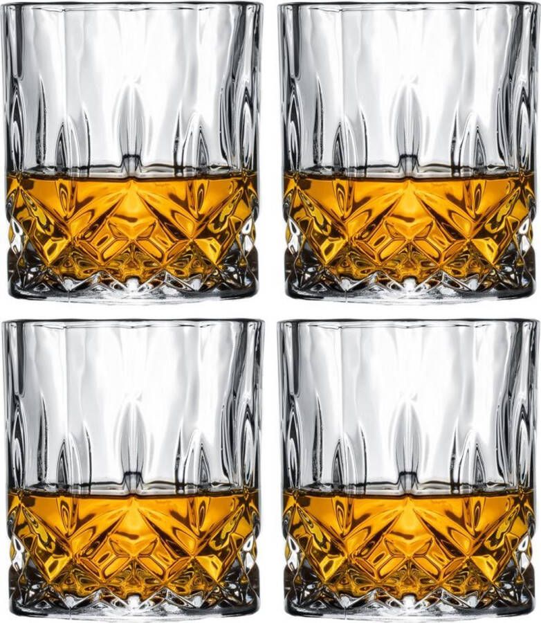 Cookinglife Whiskey Glazen Cocktailglazen Waterglazen Moray 320 ml 4 stuks