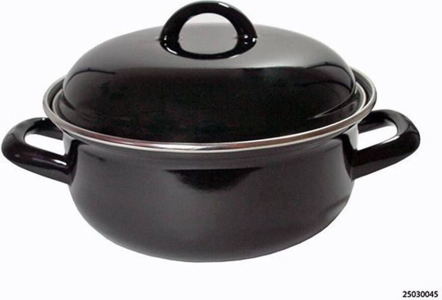 Imperial Kitchen Braadpan emaille zwart 20cm braadpannen