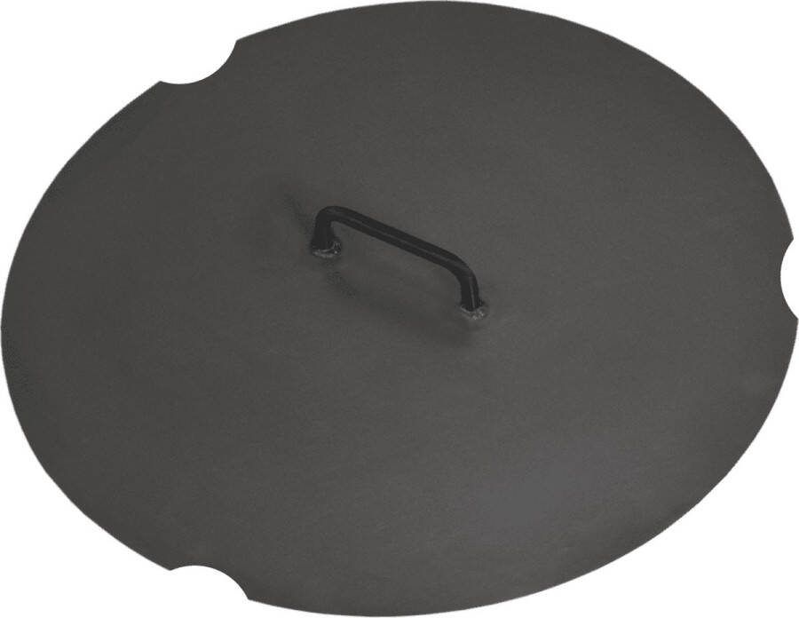 CooKking Deksel voor Vuurschaal Haiti en Montana-Ø62 Voor vuurschalen Haiti & Montana Staal Zwart- Vuurkorf Vuurschaal BBQ Vuurschaal voor buiten Terraskachel Tuinkachel