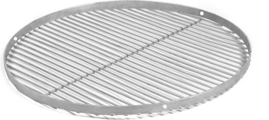 CooKking RVS Grillrooster Ø70 cm Zilver Hoge Kwaliteit RVS Handgemaakt in Europa Grillrooster BBQ Grillplaat Rond 70x70 cm