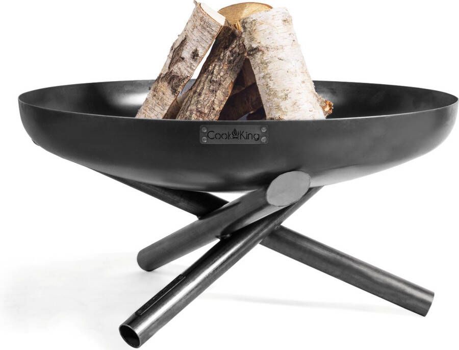 CooKking Vuurschaal Indiana Ø100 cm Vuurkorf Vuurschaal 100 cm Handgemaakt in Europa Hoogwaardige Kwaliteit Staal Voor Ontspannende Avonden