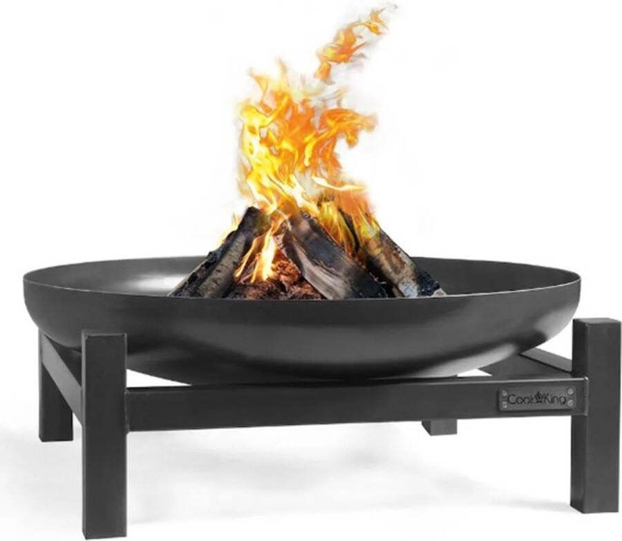 CooKking Vuurschaal Panama 80 cm Verkrijgbaar in 4 maten Staal Zwart- Vuurkorf Vuurschaal BBQ Vuurschaal voor buiten Terraskachel Tuinkachel