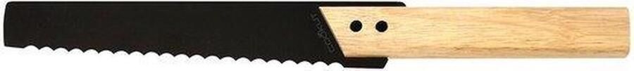 Cookut Eve Broodmes Met Houten Handvat Zwart