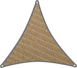 Coolaroo schaduwdoek driehoek 3x3x3m Zand met Bevestigingsset