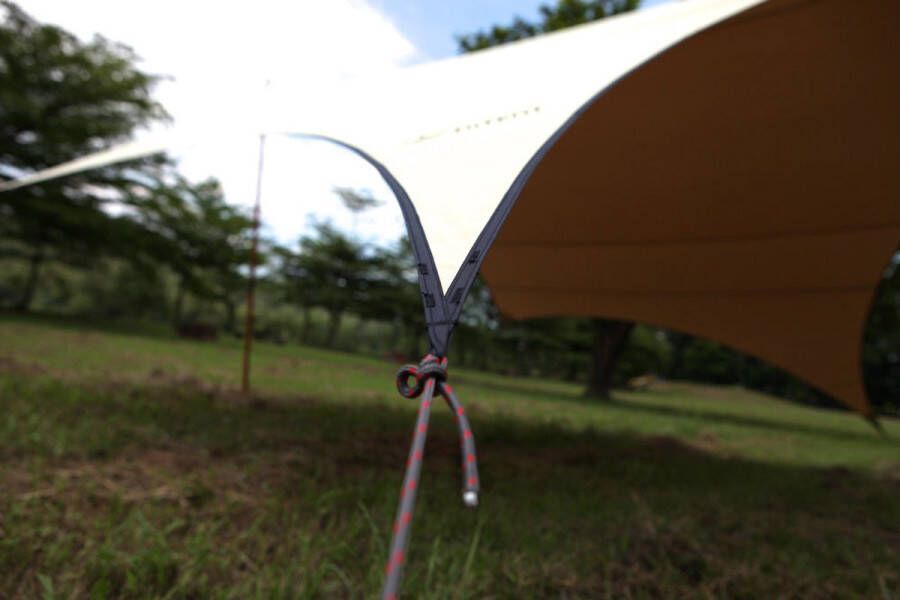 Coolgods Truvii tent hexagon Zonnenscherm |Tent tegen de regen Duurzaam draagbaar en waterbestendig |570 x 670 cm