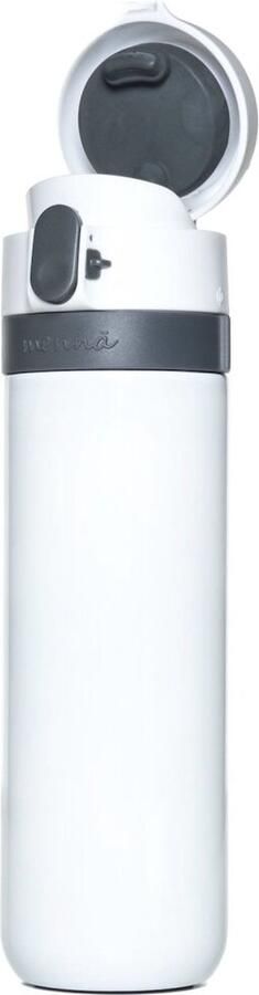 Coolinato mennä One Thee-thermobeker to go lekvrij met theezeef en individueel start-stop-zetproces dubbelwandige roestvrij staal 375 ml warm en ice tea waterfles