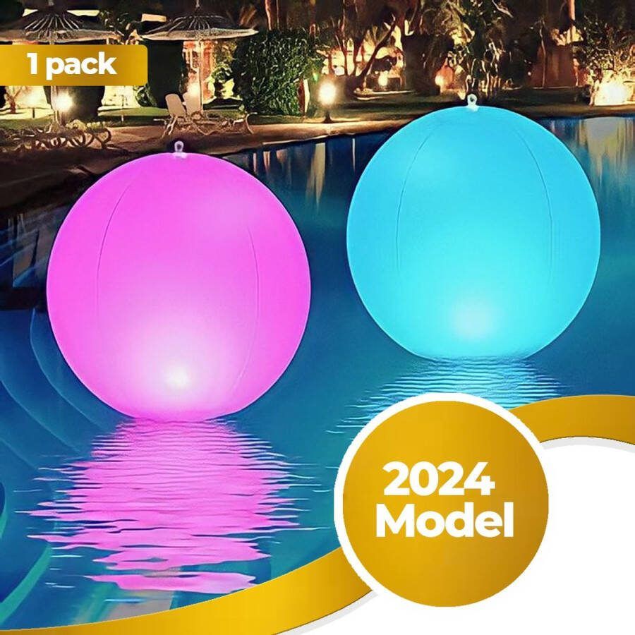 COOL'R Solar LED bal Zwembad verlichting Vijver verlichting Drijvend zwembadverlichting Sfeerverlichting Led lichtshow Sfeerverlichting voor buiten Waterdicht