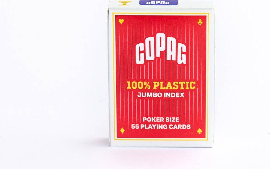 Copag Plastic speelkaarten Rood Jumbo Index