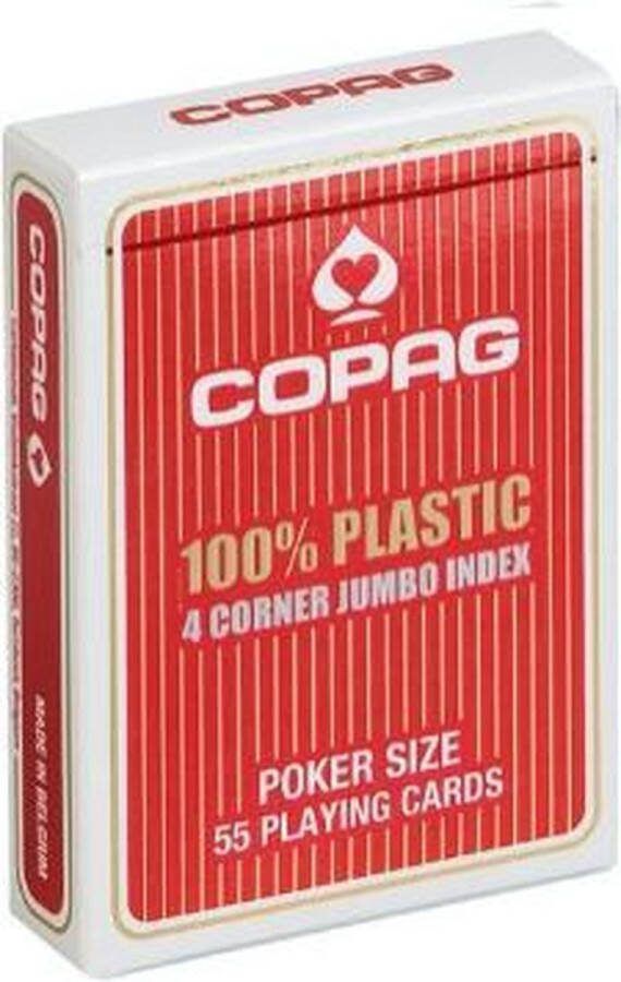 Copag poker speelkaarten rood 4 hoeken