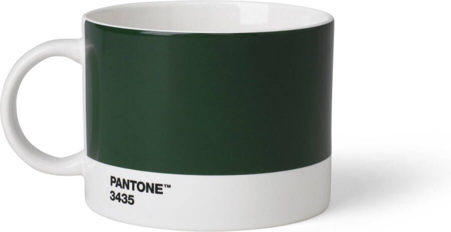 Copenhagen Design Pantone Theekop en schotel Bone China Dark Green 3435 C