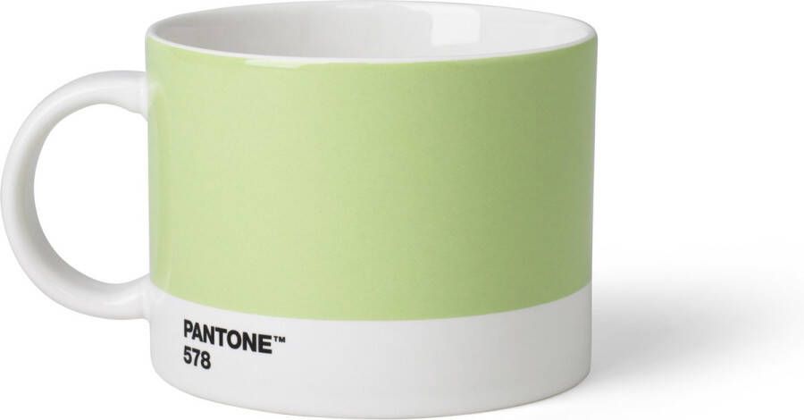 Copenhagen Design Pantone Theekop en schotel Bone China Light Green 578 C