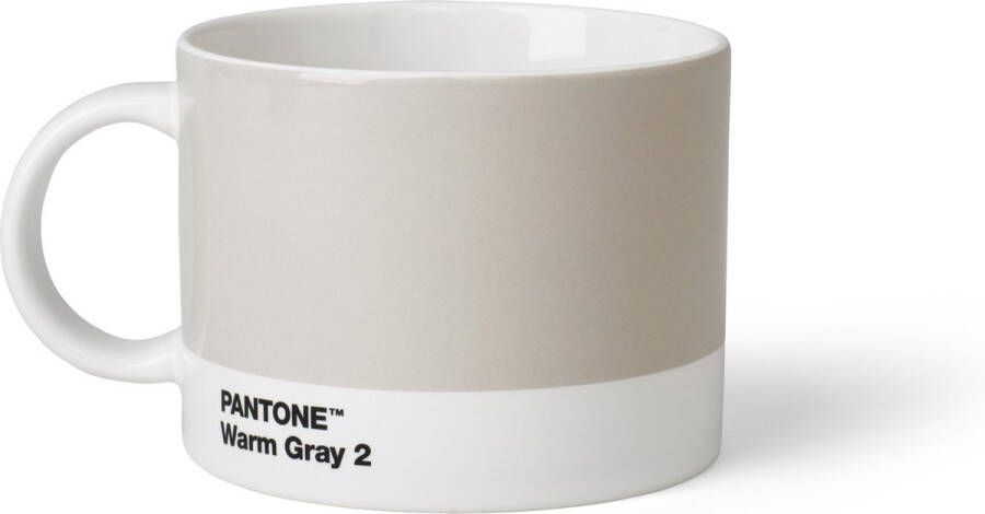 Copenhagen Design Pantone Theekop en schotel Bone China Warm Gray 2 C