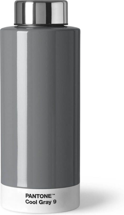 Vepa Bins Copenhagen Design drinkfles Pantone 19 cm RVS 630 ml grijs