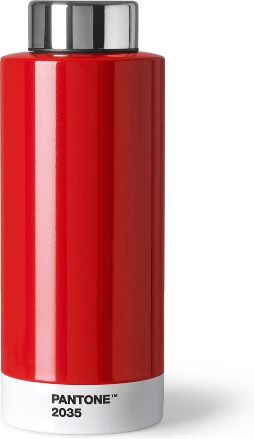 Vepa Bins Copenhagen Design drinkfles Pantone 19 cm RVS 630 ml rood
