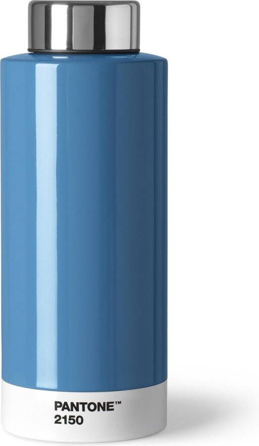 Vepa Bins Copenhagen Design drinkfles Pantone 19 cm RVS 630 ml blauw