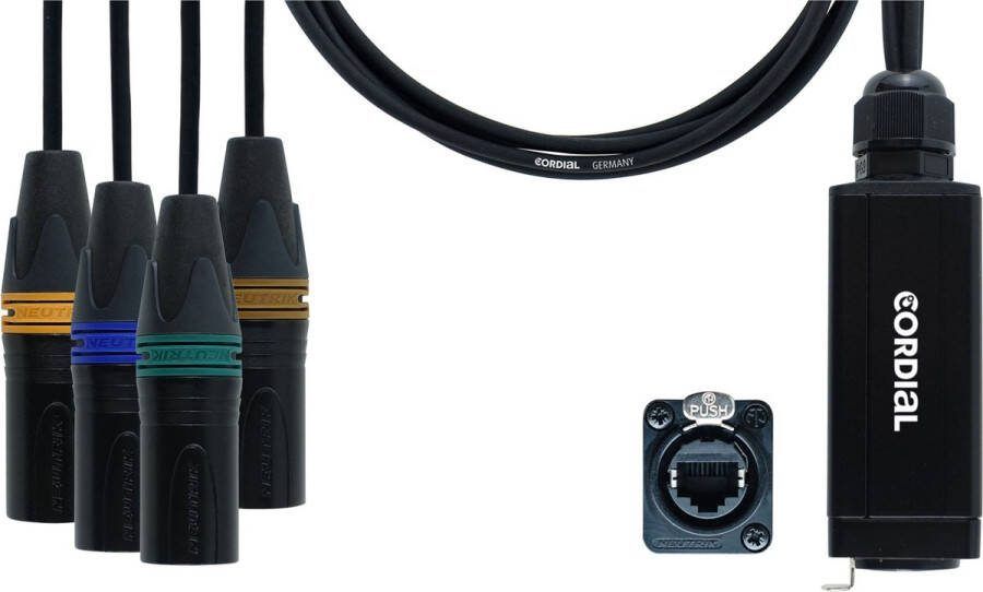 Cordial CDX 0 7 MN 3 QUAD DMX kabels
