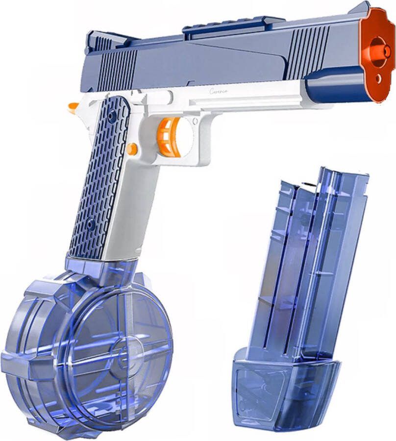 Corenia Elektrische Waterpistool Elektrisch Automatisch Supersoaker Jongens Meisjes Water gun Waterblaster SplashGun Blauw Extra groot magazijn