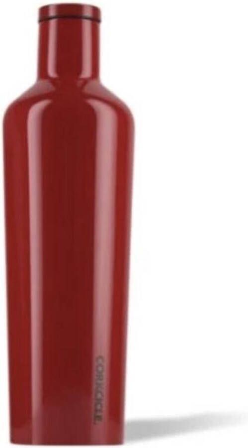 Corkcicle Canteen 750ml Dipped Cherry Bomb Roestvrijstaal 25oz. Waterfles en Thermosfles 3wandig 25uur koud en 12uur warm BPA vrij grote opening voor ijsklontjes