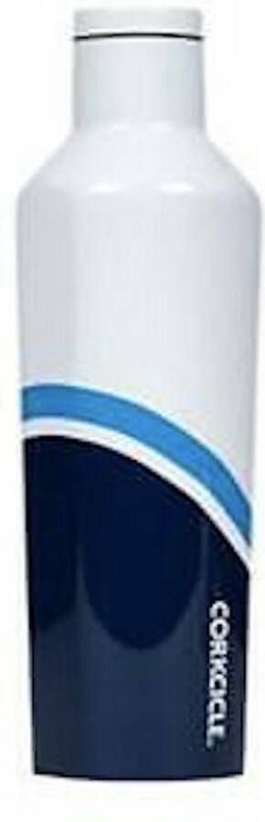 Corkcicle Canteen Large 750ml Regatta Blue Roestvrijstaal 25oz. Waterfles en Thermosfles 3wandig 25uur koud en 12uur warm BPA vrij grote opening voor ijsklontjes