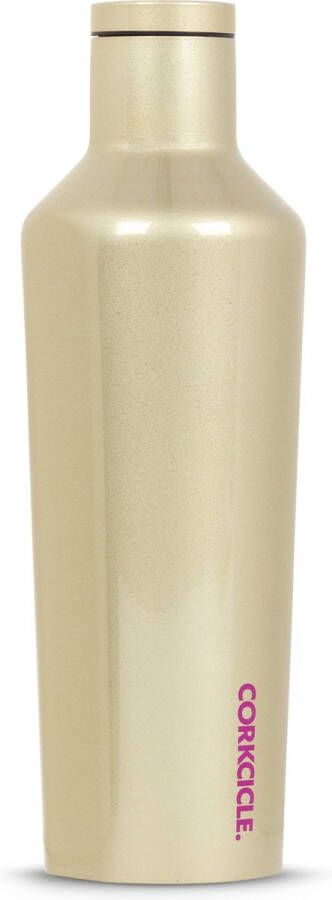Corkcicle Thermos Drinkfles SPARKLE UNICORN GLAMPAGNE 9oz. 270ml Canteen Rvs Goud Glitters Unicorn Series Roestvrijstaal RVS