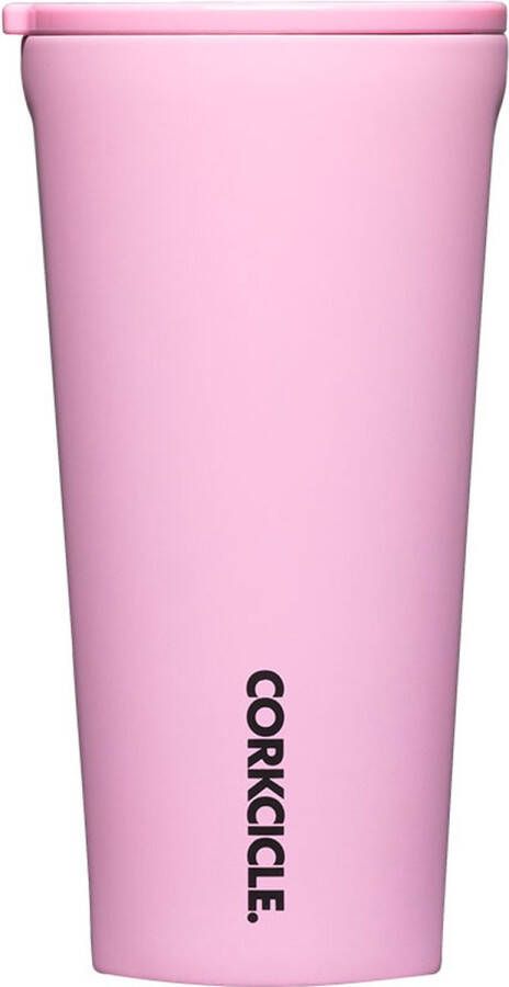 Corkcicle Tumbler 475ml- Sun Soaked Pink-Drinkbeker Drinkfles Waterfles Bidon Thermosbeker Kinderen 475ML- Thermosfles RVS Fles Cup To Go Deksel