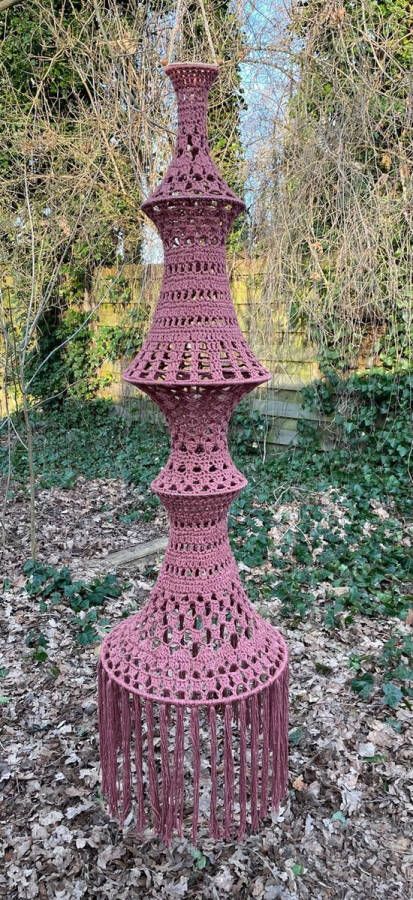 Corneeltje Wol HAAKPAKKET FUIKLAMP-BOHO-IBIZA TERRA 210-VISSERMAN'S LAMP GEHAAKTE LAMP