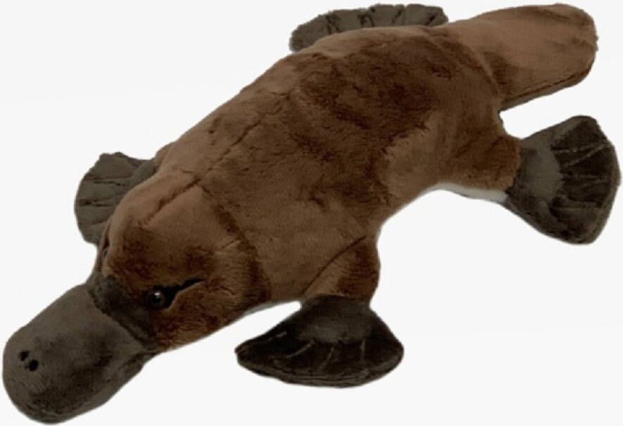 Cornelissen Pluche knuffel vogelbekdier bruin 28 cm Dieren knuffels voor kinderen