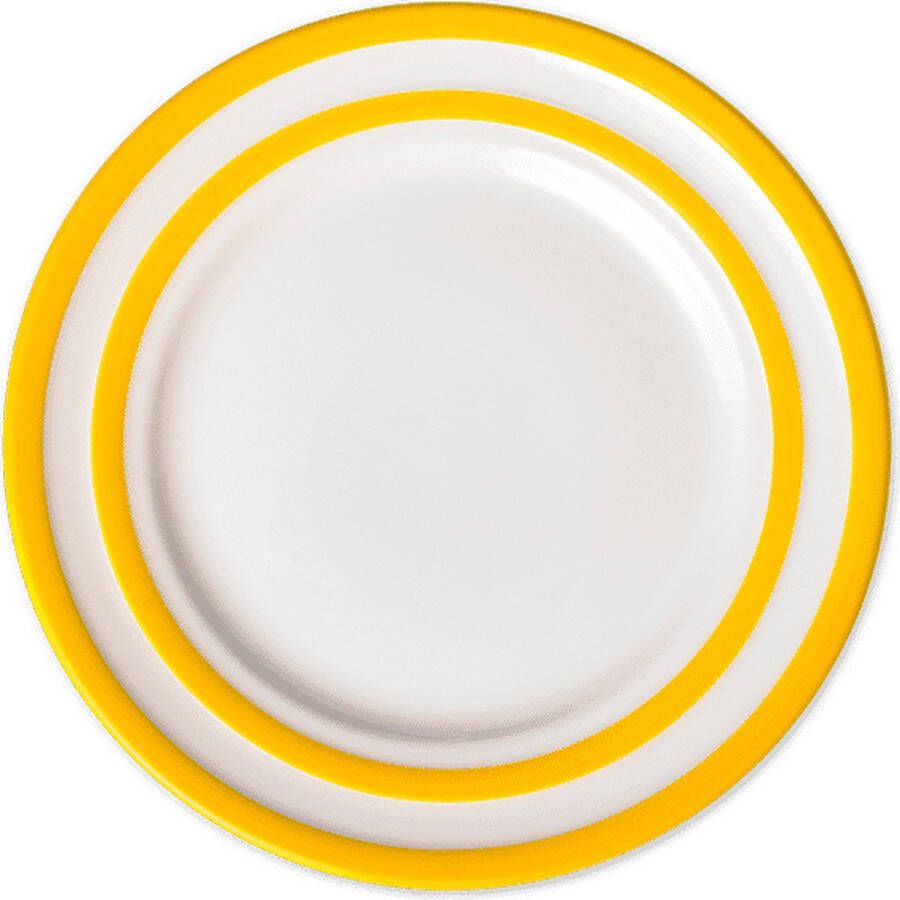 Cornishware Yellow Main Plate ⌀ 28 cm dinerbord geel Cornish Yellow servies bord strepen