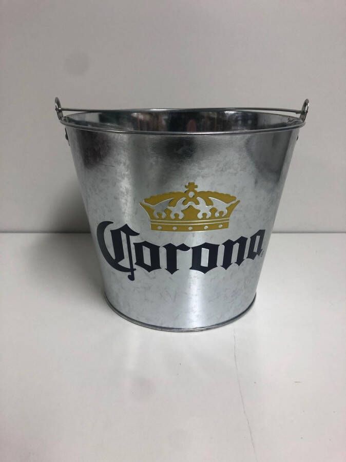 Corona Beer 2x Corona bier beer ijsemmer ijsblokjesemmer met hengel icebucket