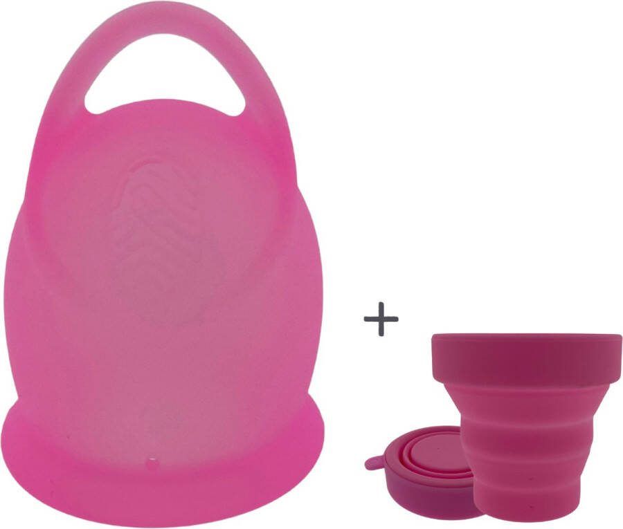 Cosca Menstruatiecup Large Met Magnetron Sterilisator – Roze