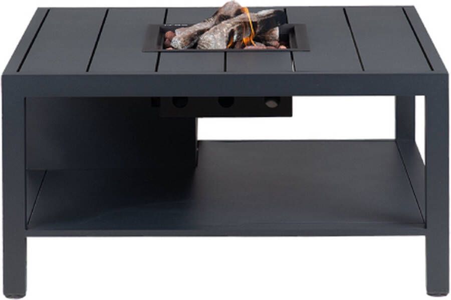 Cosi Fires Vuurtafel Cosiflow Vierkant Antraciet (100 cm) Vuurtafels Aluminium Grijs
