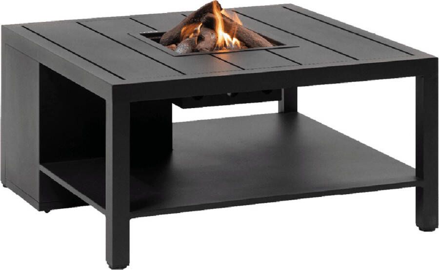 Cosi Fires Vuurtafel Cosiflow Vierkant Antraciet (100 cm) Vuurtafels Aluminium Grijs