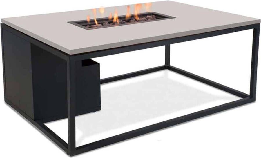 Cosi Fires Cosiloft Lounge Vuurtafel 120 Cm Zwart Grey Top