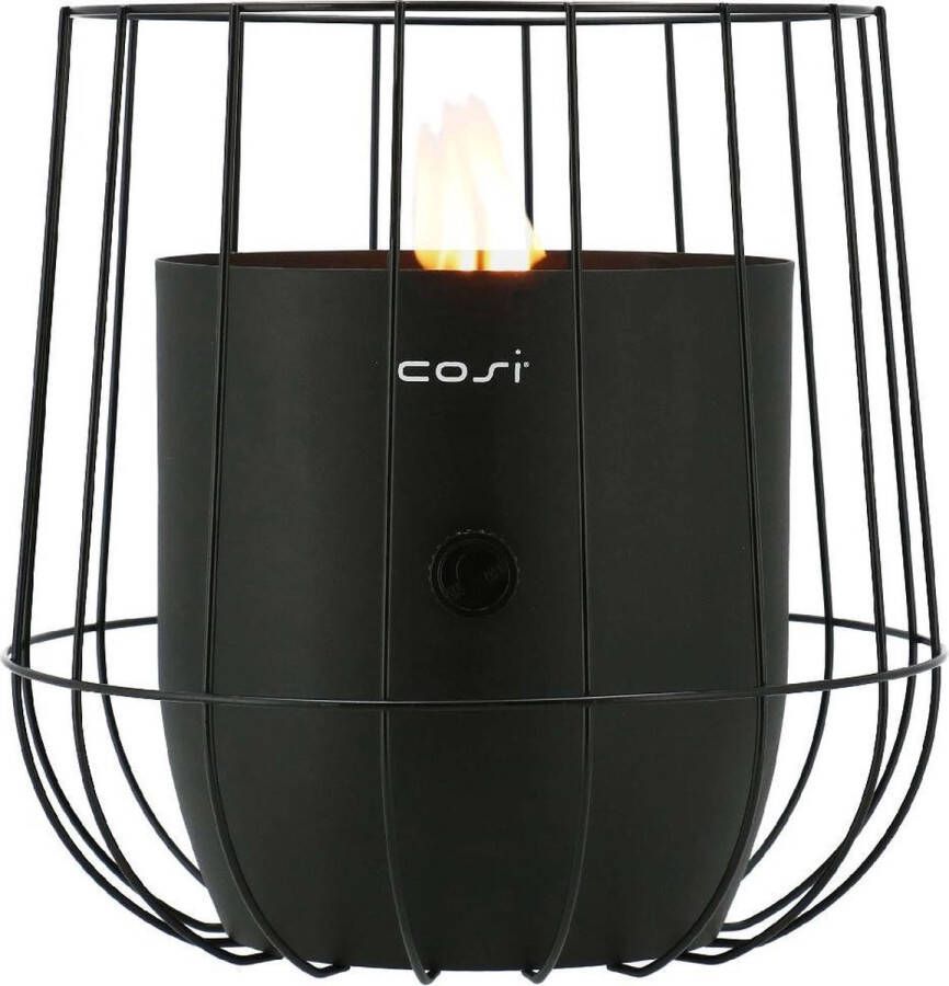 Cosi scoop Basket Black Gaslantaarn Unieke sfeermaker Voor binnen en buiten Brand 5 tot 6 uur op een gascartouche