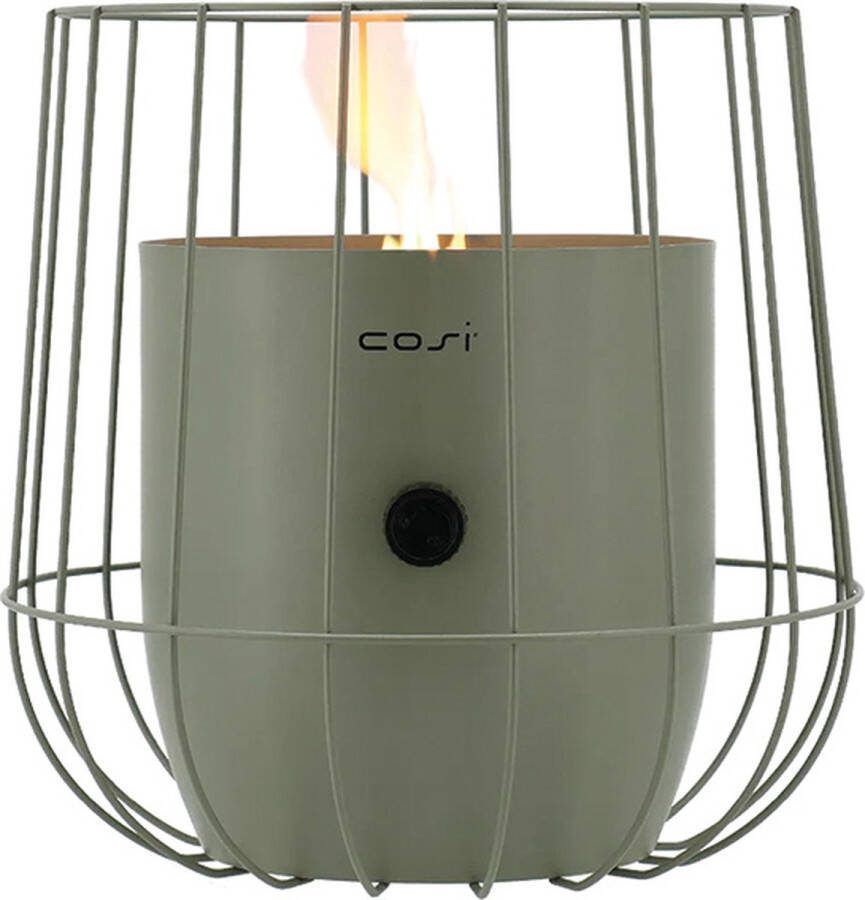 Cosi scoop Basket Olive Gaslantaarn Unieke sfeermaker Voor binnen en buiten Brand 5 tot 6 uur op een gascartouche
