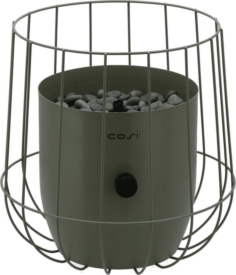 Cosi scoop Basket Olive Gaslantaarn Unieke sfeermaker Voor binnen en buiten Brand 5 tot 6 uur op een gascartouche