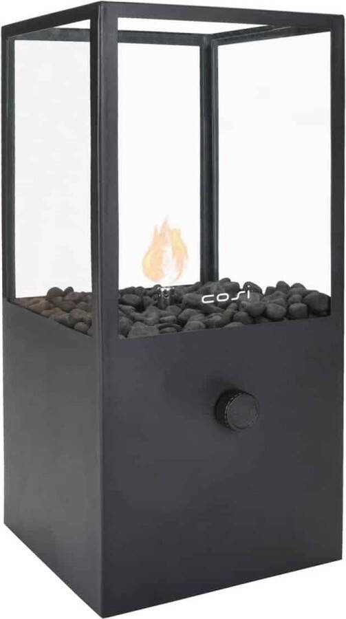 Cosi scoop Dome Black Gaslantaarn Unieke sfeermaker Voor binnen en buiten Brand 5 tot 6 uur op een gascartouche