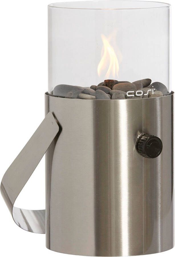 Cosi scoop Original SS Gaslantaarn Unieke sfeermaker Voor binnen en buiten Brand 5 tot 6 uur op een gascartouche