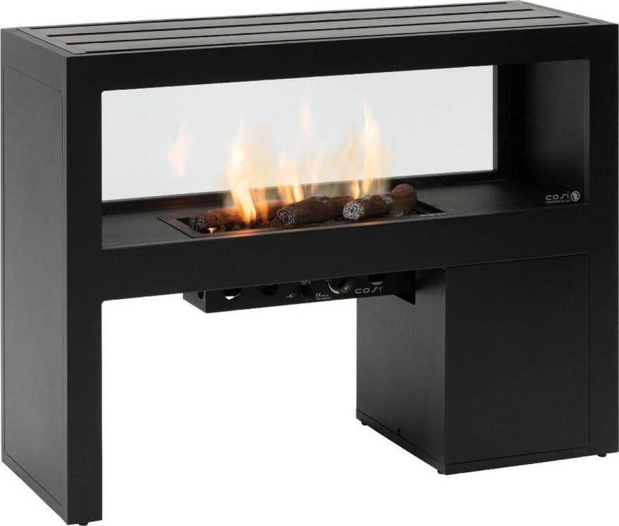 Cosi vista 120 Anthracite Vuurtafel Inclusief Extra Achterwand 120 Cm - Foto 2