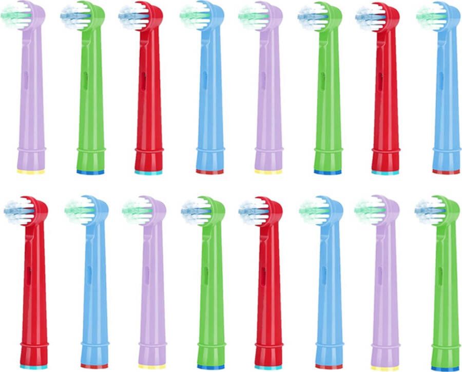 Cosity Universele opzetborstels Geschikt voor Oral-B 16 stuks voor Volwassenen en Kinderen Soft