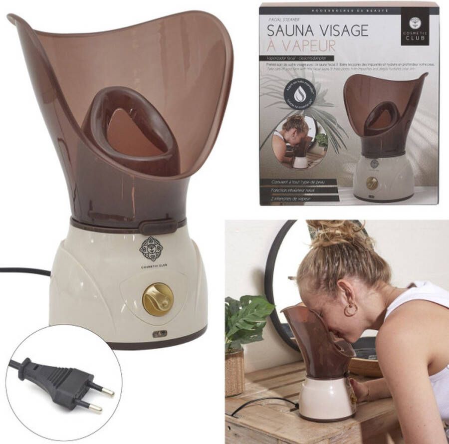 Cosmetic club Gezichtsstomer Gezichtssauna Facial Steamer Neusmasker Huidverzorging