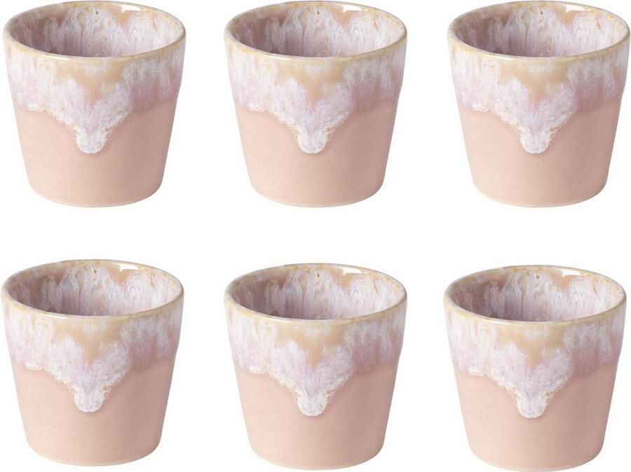 Costa Nova Grespresso espresso kopjes set van 6 in de kleuren Roze 6 cm 0 9 L