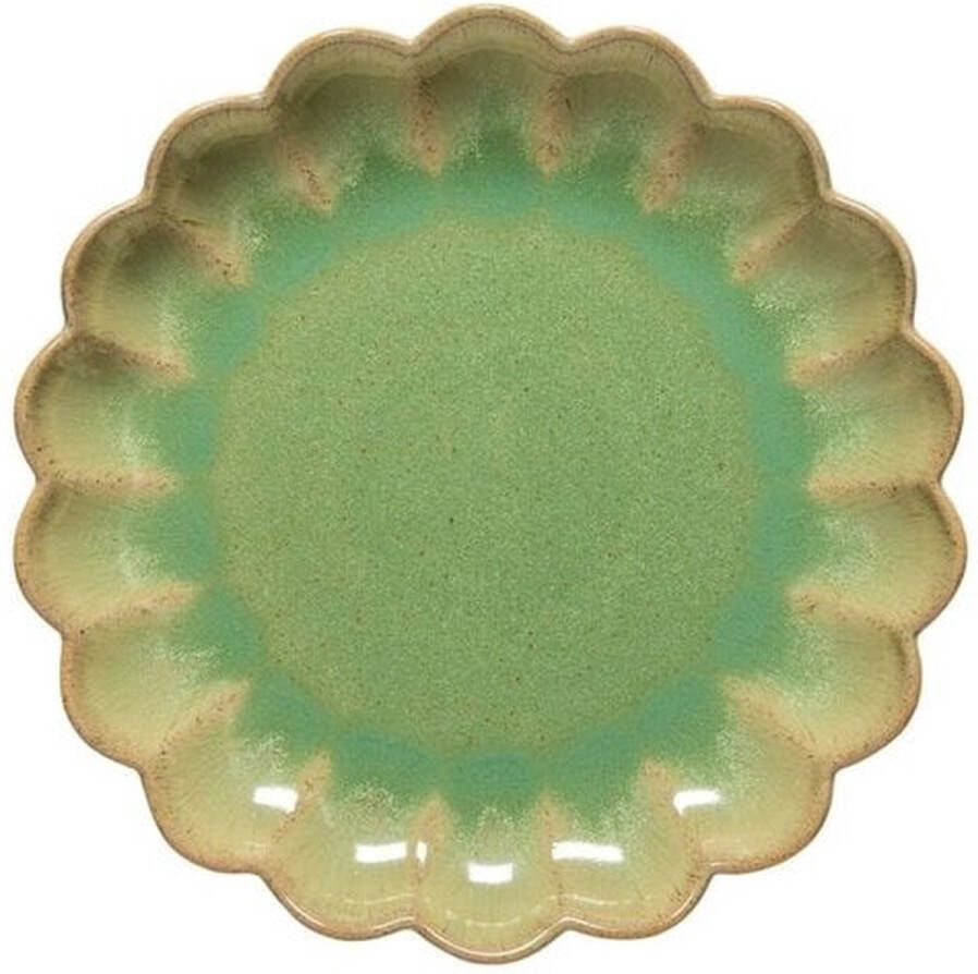 Costa Nova & Casafina Costa Nova ecogress Marrakesh gebaksbord eucalyptus groen set van 6 19 cm rond