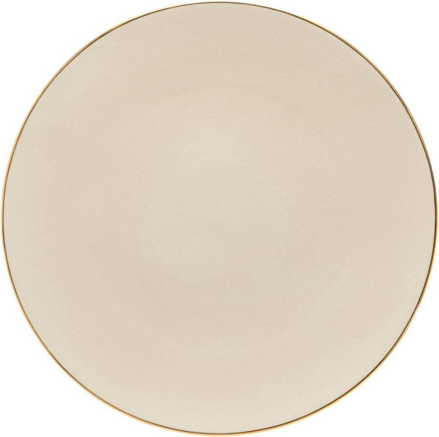 Costa Nova & Casafina Onderbord 'Augusta' (Naturel met goud 34cm)