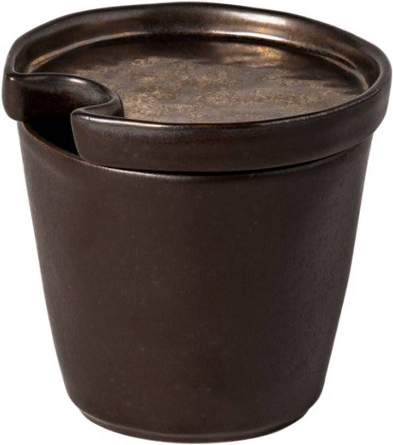 Costa Nova & Casafina Suikerpotje met deksel 'Lagoa' (Bruin 170ml)