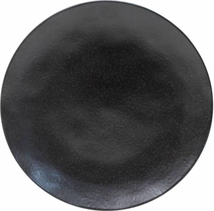 Costa Nova Riviera servies onderbord Sable Noir aardewerk mat zwart set van 2 30 9 cm rond