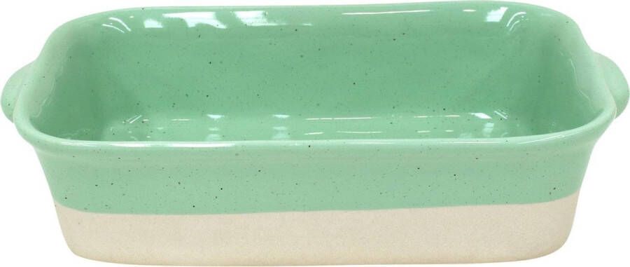 Costa Nova servies ovenschaal rechthoek Fattoria groen aardewerk 24x17 cm